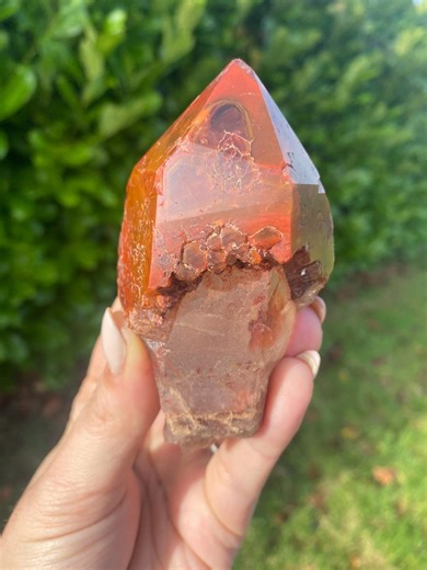 Large Red Dreamcoat Lemurian Quartz Unpolished Rough Healing Crystal From Brazil. Super 7 Seven - Etsy UK