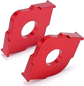 Radius Fixture Router Templates,Radius Quick Fixture Router Bit Templates with Rounded Corners of Aluminum Alloy Wiring,Used for Woodworking Wiring R10 R15 R20 R30（2pcs ）