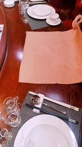 @口布折花 皇冠——主位花 尊贵