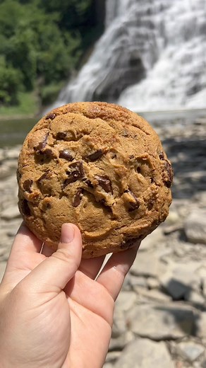 Two of the best views in Ithaca… #ithaca #ithacafalls #waterfalls #chasingwaterfalls #bakedinithaca #hike #nature #cookies #chocolatechipcookies #hikingsnacks #cornell #ithacacollege #ithacaeats | Ithaca Bakery