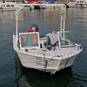 [Hot Item] Classic Model Aluminium Flat Bottom Fishing Boats Small Flat Bottom Fishing Boat Ecocampor Flat Boat Aluminum Sea Boat