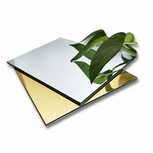 [Hot Item] Silver/Gloden Mirror Cladding Material Sheet Aluminium Composite Panel