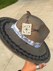 Sweetgrass Braid and Compass Wide Brim Hat - Etsy UK