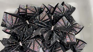 So much sparkle ✨ #cheerbows #custombows #allstarbows #schoolcheer #softballbows #bowsforsale #teambows #allstarcheer #highschoolcheer #baddablingbows #cheerbowsforsale #competitionbows #originaldesigns #teamcheerbows #popwarnercheer #bestbows #cheerleader #cheerleaders #cheercoach #cheercamp #schoolspirit #campbows #cheerleading #rhinestonebows #seniorbows #dollybows #dancebows #taillessbows | Badda Bling Bows | Facebook