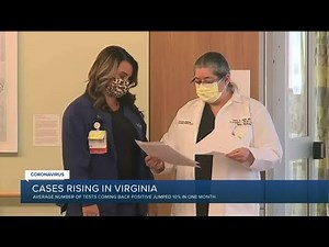 COVID cases once again on the rise in Virginia