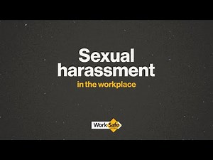 Sexual harassment in the workplace
