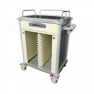 [Hot Item] Medical Secure Transport Design Record Storage Trolley Hospital Cart