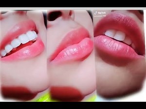 Lips TikTok cute girl lips expression wow it's amazing