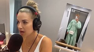 Vogue Williams puts on a leggy display in a mini skirt