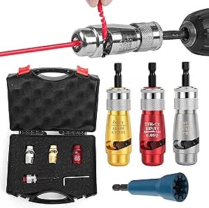 Wire Stripping and Twisting Tool, Cable Wire Stripper Tool for Drill Portable Wire Nut Twister Fast Electrical Wire Twister, Power Drill Wire Stripper Cutter Twisting Stripping Tool with Wrench