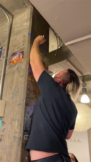 The cast and crew of INCENDIARY have left the building — but not before leaving their mark on the Woolly Wall of Fame! #WoollyTraditions | Woolly Mammoth Theatre Company | Facebook