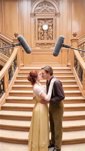 Rose & Jack’s Iconic Kiss 💔 | The Most Beautiful Love Scene Ever | Titanic #shorts #youtubeshorts