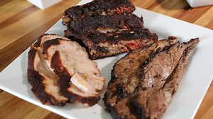 Smoked turkey breasts, ribs and brisket satisfy your BBQ cravings at Small Batch Barbecue in Forest Park