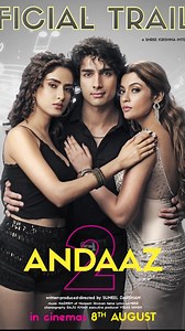 24K views · 188 reactions | ANDAAZ 2 Trailer Out LOVE…DREAMS… PASSION…! Experience glimpses from the most heartwarming moments of Indian cinema in years! #andaaz2 #andaaz2trailer #suneeldarshan #aayushkumar #aakaisha #natashafernandez #NadeemMusic #sameeranjaan #bollywoodmovies | Shree Krishna International | Facebook