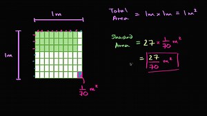 Finding area with fractional sides 2