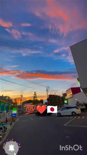 Amazing Red Clouds During Sunset 🇯🇵#shorts #shortvideo #viral