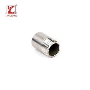 [Hot Item] Stainless Steel Screw Thread Pipe Fitting Weld Barrel Nipple