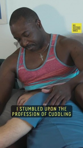 Trevor James is a certified #cuddle #therapist, focused on #therapy for #male patients. #men #stereotype #reels | 60 Second Docs Presents