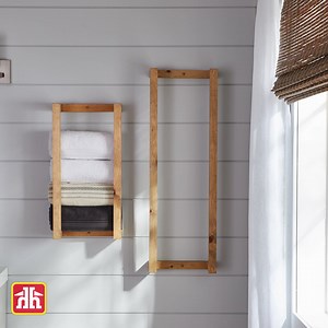 Do you need a small addition to your bathroom? Build a DIY towel rack that looks warm and elegant. | Home Hardware, Building Centre & Furniture Stores