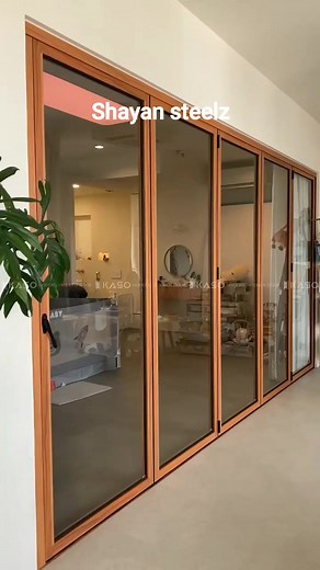 6.3K views · 46 reactions | Aluminum folding glass doors #automatic #gate #remote #decorating #decoratingideas #design | Shayan Steels | Facebook