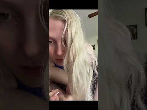 Nip slip blonde 💕 195~ cute💕 daily Routines 💖 pretty blonde gorgeous girl💝🍑 daily vlog & broadcast