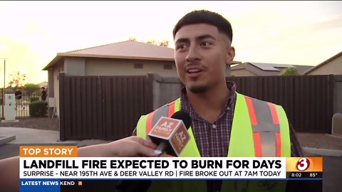 Massive landfill fire in Surprise could take days to contain, officials say