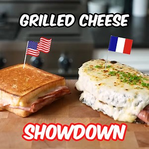 American Vs French Grilled Cheese!🍞 | Joshua Weissman