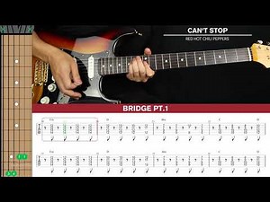 Can't Stop Guitar Cover Red Hot Chili Peppers 🎸|Tabs + Chords|