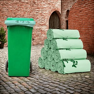 [Hot Item] 13 Gallon 100% Cornstarch Biodegradable Garbage Bag PLA Compostable Garbage Bag for Kitchen