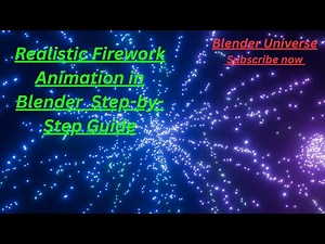 Realistic Firework Animation in Blender Step by Step Guide | #CGI #VFX #BlenderUniverse