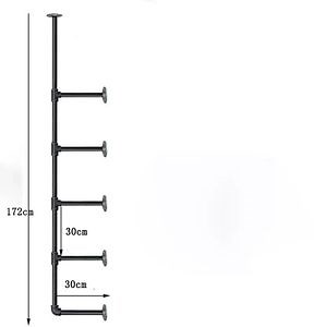 [Hot Item] Rustic Farmhouse Pipe Wall Unit Floating Open Kitchen Shelves Industrial Floating Long Wood Shelves Farmhouse Pipe Shelves