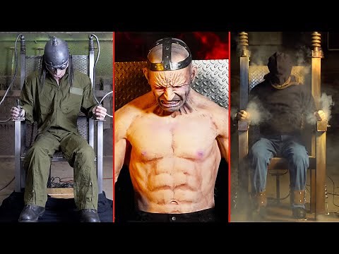 Distortions Unlimited Electric Chair Animatronic Props | Haunted House Halloween Animatronics