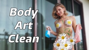 Super MILF Kris Try-On 1st Body Art Cleaning... Wow! - YTboob