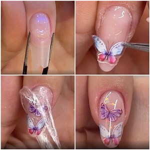 A butterfly nail art design you can totally do yourself 🦋💅 | MetDaan Nails