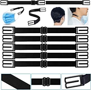 Mask Ear Hook Strap Buckle Free adjustment Anti-Slip Ear Hook for Various Mask, Special for Relieving Long-time Wearing Ears' Pressure&Pain for Nurse,Dust-Workers, Food-Workers (6Pcs)