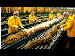 Unveiling the Secrets: Inside the Snake-Leather Factory You Never Knew Existed (Full Process)