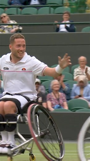 An epic wheelchair doubles point sealed by an Alfie Hewett winner 😍 #Wimbledon | Wimbledon