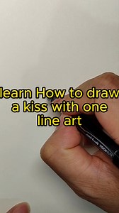 7.5K views · 100 reactions | Part196| Learn how to draw a kiss with one line art #artimprovement #tradtionalart #markerartist #bright_and_bold #digitalwatercolor #kitsunetattoo #samuraitattoo #vegetatattoo #itachitattoo #otakutattoo #animetattoo | Painting Techniques | Facebook