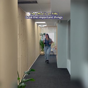 Who or what would you grab first!? 🤭🌴👭💻 #FoundeverLife #CreateYourBestMoments #FunAtTheOffice | Foundever