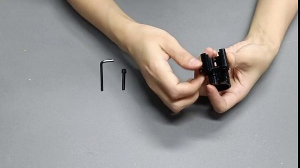 2pack 1" Flashlight Tube Barrel Pipe Clamp Holder Adapter Scope Mount, Laser Sight Mount Universal Ring Laser Scope Sight for Mounting with Hex Wrench