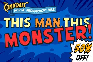 This Man This Monster, a Font by Comicraft Fonts