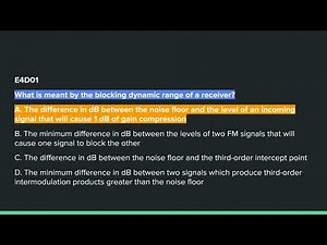 2024 Amateur Radio Extra Class Study Sub-Element E4