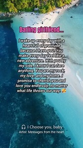 Would you send this to someone you choose—every day? 🎵 I Choose You, Baby — Messages from the Heart 📺 Search YouTube for the lyric video: Messages from the Heart I Choose You, Baby. #lovemessage #lovequotes #messagesfromtheheart #romanticreels | Messages from the heart