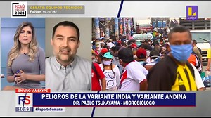 3.5K views · 19 reactions |  #ReporteSemanal | ¿Qué tan peligrosas es la nueva variante india de la COVID-19? Conversamos con el Dr. Pablo Tsukayama, microbiólogo de la Universidad Cayetano Heredia, quién despejó todas las dudas en torno a esta nueva cepa.  Mantente informado todos los domingos en Reporte Semanal con Fátima Aguilar. | Latina.pe | Facebook