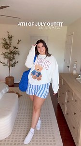 6.3K views · 56 reactions | 4th of July Outfit! Find  in comments #ComfyStyle #midsizefashion #affordablefashion | Kelly Elizabeth | Facebook