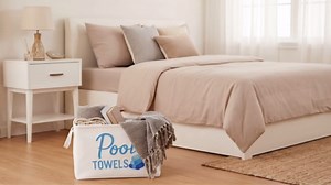 Yungyan Pool Towel Storage Basket Bin and Organizer Large Pool Towel Storage Basket Waterproof Canvas Cube with Handle Beach Gift for Outdoor Summer Seaside Home Clothes Books Toys Organization