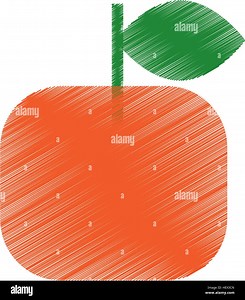 orange fresh fruit drawing icon vector illustration design Stock Vector Image & Art - Alamy