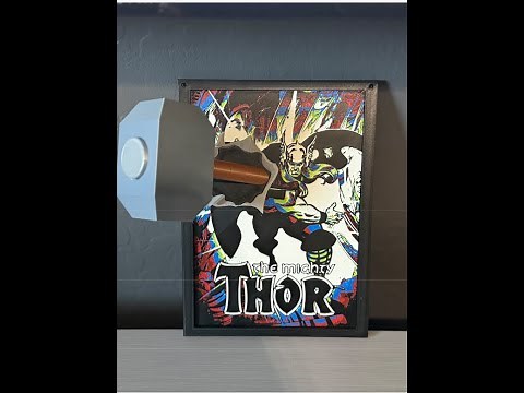 🔴 Live 3D Printing: Thor Comic Cover Pop Out Art | Mjolnir Breakthrough