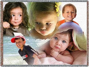 Collage Woven Photo Blanket