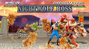 Nightwolf Boss in a Ultra Hard Mortal Kombat Tower - 100% Difficulty Summoning the strength of all his ancestors combined Nightwolf now enters battle with near God like powers prepared for the deadliest tournament he has ever faced. He will battle to the death if needed for the Matoka. Game: Mortal Kombat Outbreak Boss Khaos | Headlocked Gaming